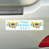 Autocollant De Voiture Sticker Drapeau des îles Vierges - USA (En voiture)