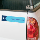 Autocollant De Voiture Sticker Flag of Minnesota, USA (Sur camion)