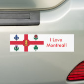 Autocollant De Voiture Sticker Flag of Montreal, Canada (En voiture)