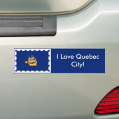 Autocollant De Voiture Sticker Flag of Quebec City, Canada (En voiture)