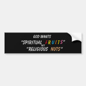 Autocollant De Voiture Sticker "Fruits Spirituels" (Devant)