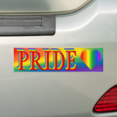 Autocollant De Voiture Sticker gay pride Bumper Sticker Rainbow Love (En voiture)