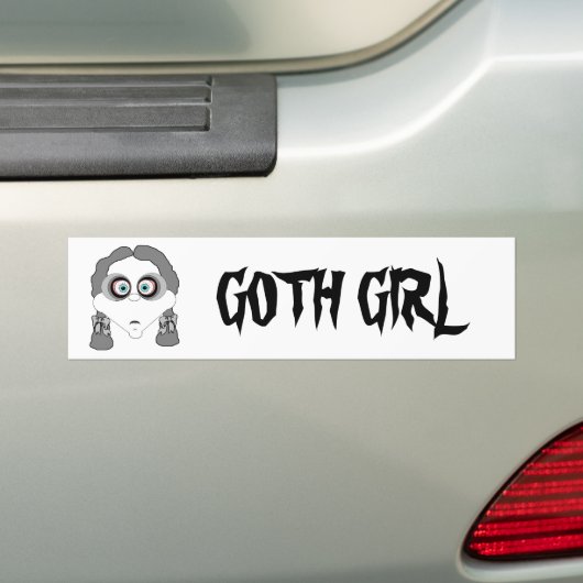 Autocollant De Voiture Sticker Goth Girl (En voiture)