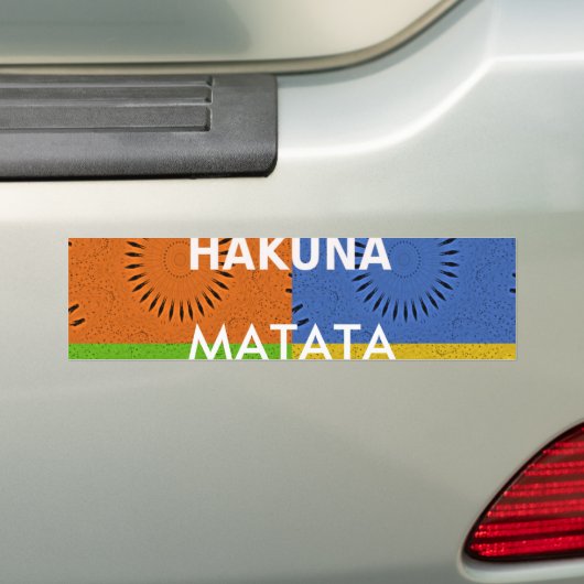Autocollant De Voiture Sticker Hakuna Matata Modèle (En voiture)