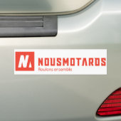 Autocollant De Voiture Sticker Nousmotards Rectangle (En voiture)