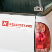 Autocollant De Voiture Sticker Nousmotards Rectangle (Sur camion)