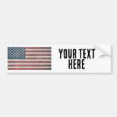 Autocollant De Voiture Sticker pare-chocs AMERICAN FLAG personnalisé 2024 (Devant)