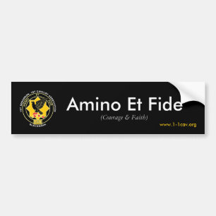 Autocollant De Voiture Sticker pare-chocs Amino Et Fide