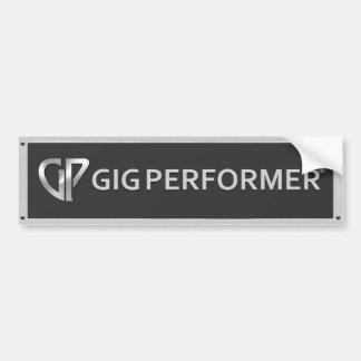Autocollant De Voiture Sticker pare-chocs avec logo GP gris