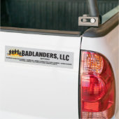 Autocollant De Voiture Sticker pare-chocs Badlanders LLC (Sur camion)