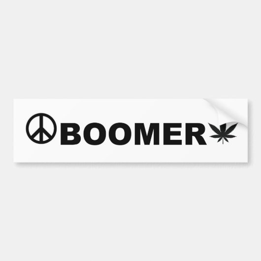 Autocollant De Voiture Sticker pare-chocs BOOMER (Devant)