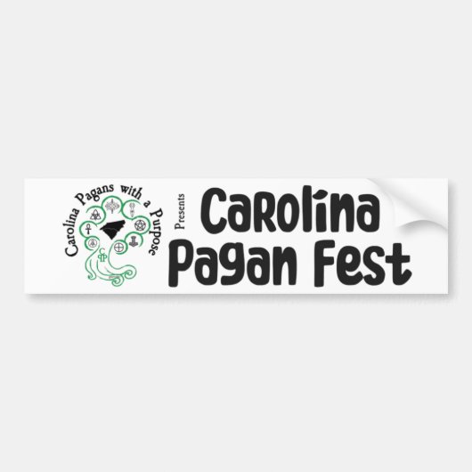 Autocollant De Voiture Sticker pare-chocs, Carolina Pagans avec un but (Devant)