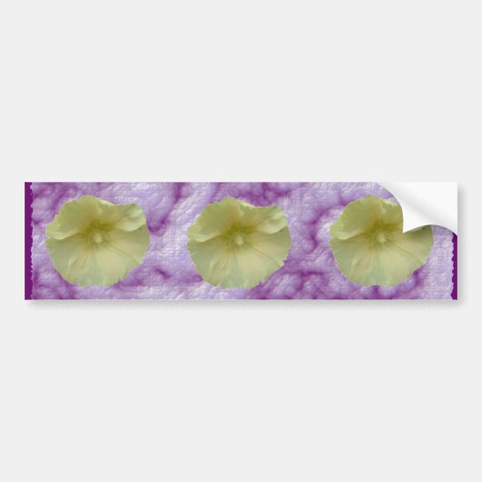 Autocollant De Voiture Sticker pare-chocs Cream Hollyhock (Devant)