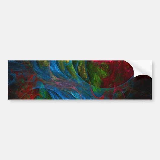Autocollant De Voiture Sticker pare-chocs d'art Abstrait en bleu Genesis (Devant)
