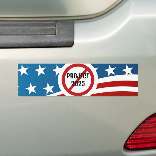Autocollant De Voiture Sticker pare-chocs de conception Project 2025 (En voiture)