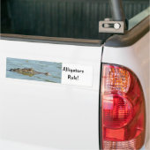Autocollant De Voiture Sticker pare-chocs de règle des alligators (Sur camion)