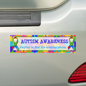 Autocollant De Voiture Sticker pare-chocs de sensibilisation sur l'autism (En voiture)