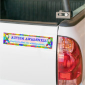 Autocollant De Voiture Sticker pare-chocs de sensibilisation sur l'autism (Sur camion)