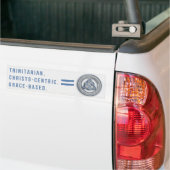 Autocollant De Voiture Sticker pare-chocs - Devise (blanc) (Sur camion)