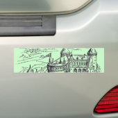 Autocollant De Voiture Sticker pare-chocs du château médiéval (En voiture)