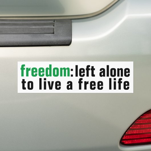 Autocollant De Voiture Sticker pare-chocs Freedom (En voiture)