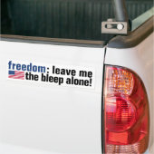 Autocollant De Voiture Sticker pare-chocs Freedom Bleep (drapeau v.2) (Sur camion)