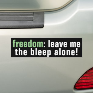 Autocollant De Voiture Sticker pare-chocs Freedom Bleep (sombre)