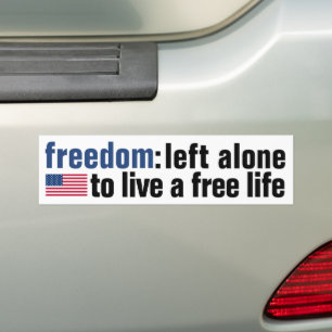 Autocollant De Voiture Sticker pare-chocs Freedom (drapeau v.3)