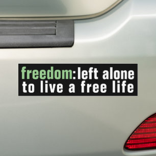 Autocollant De Voiture Sticker pare-chocs Freedom (sombre)