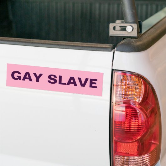Autocollant De Voiture Sticker pare-chocs Gay Esclave (Sur camion)