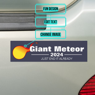 Autocollant De Voiture Sticker pare-chocs géant Meteor 2024