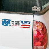 Autocollant De Voiture Sticker pare-chocs Harris/Walz 2024 Design (Sur camion)