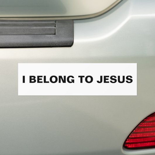 Autocollant De Voiture Sticker pare-chocs "I Belong To Jesus" (En voiture)