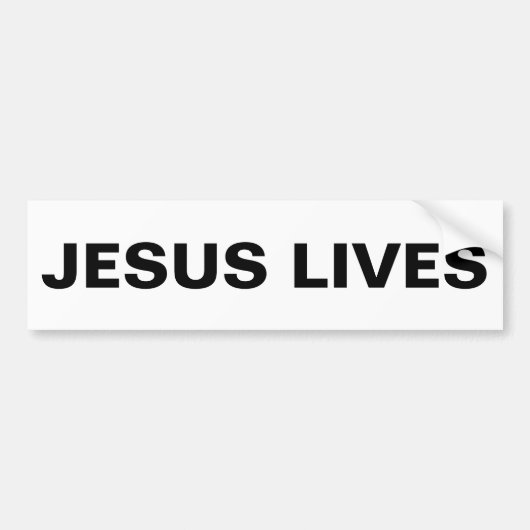 Autocollant De Voiture Sticker pare-chocs "Jesus Lives" (Devant)