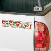 Autocollant De Voiture Sticker pare-chocs Joyeux Noël (Sur camion)