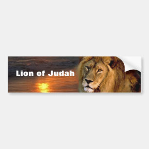 Autocollant De Voiture Sticker pare-chocs Lion de la collection Judah