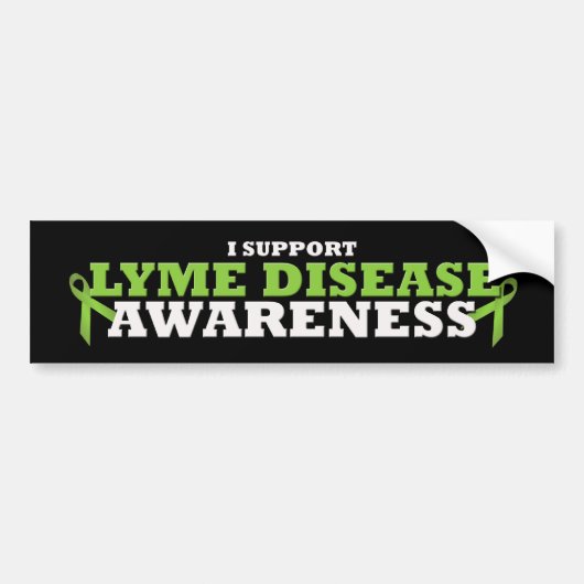Autocollant De Voiture Sticker pare-chocs Lyme Disease Support (Devant)