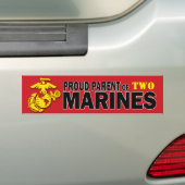 Autocollant De Voiture Sticker pare-chocs Parent de plusieurs Marines (En voiture)