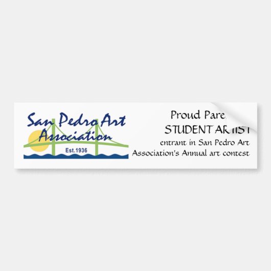 Autocollant De Voiture Sticker pare-chocs - Parent fier (Devant)