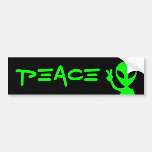 Autocollant De Voiture Sticker pare-chocs Peace (Devant)