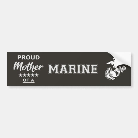 Autocollant De Voiture Sticker pare-chocs (Père fier d'une MARINE) (Devant)