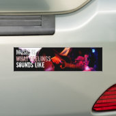 Autocollant De Voiture Sticker pare-chocs pour les sentiments musicaux (En voiture)