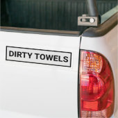 Autocollant De Voiture Sticker pare-chocs pour les serviettes sales (Sur camion)