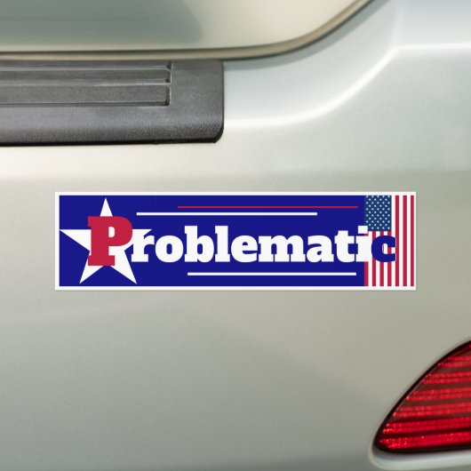 Autocollant De Voiture Sticker pare-chocs problématique (En voiture)