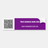 Autocollant De Voiture Sticker pare-chocs promotionnel QR Code Texte prof (Devant)