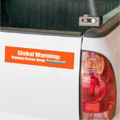Autocollant De Voiture Sticker pare-chocs réchauffement climatique (Sur camion)