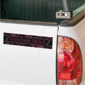 Autocollant De Voiture Sticker pare-chocs rouge foncé (Sur camion)