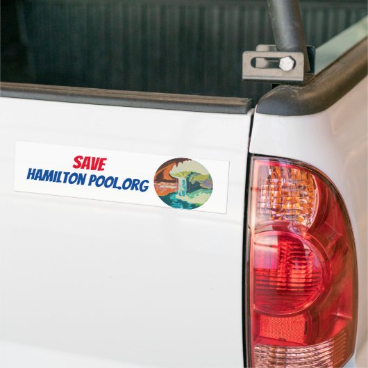 Autocollant De Voiture Sticker pare-chocs Save Hamilton Pool (Sur camion)