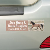 Autocollant De Voiture Sticker pare-chocs Stop Horse (En voiture)