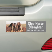 Autocollant De Voiture Sticker pare-chocs Stop Horse (En voiture)